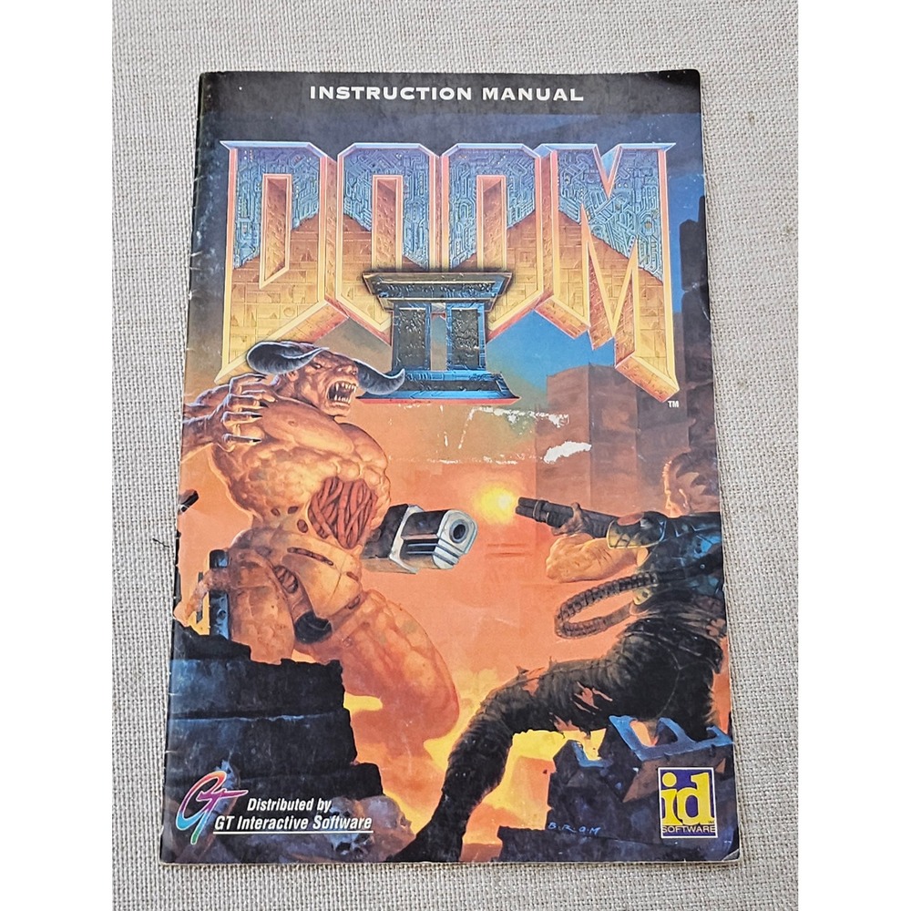 id Software DOOM II Instruction Manual PC 1994 Vintage Hell on Earth Booklet